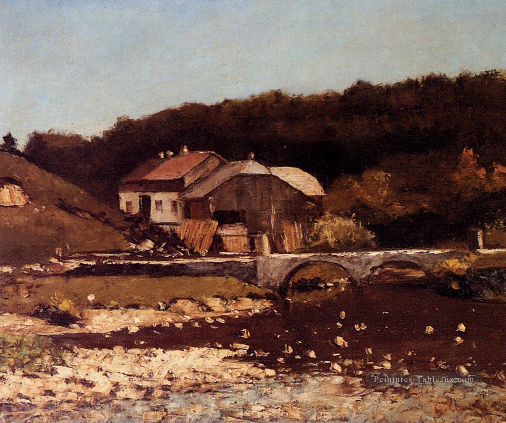 La Ferme De Bonnevaux Réaliste peintre Gustave Courbet Peintures à l'huile